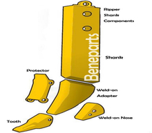 Pièces de rechange pour bulldozer Ripper Shank 8j5299