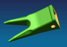 9W8452WTL CAT J famille J460 dents de godet E330 E345 988 988F